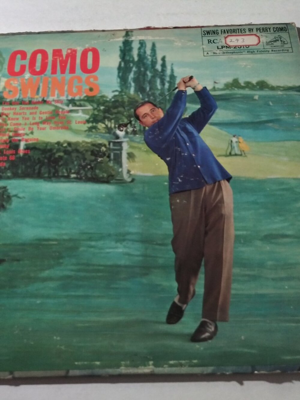 Perry Como - Como Swings VG+ Original Mono RCA Victor LPM-2010 LP Record 1959